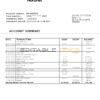Sweden Nordnet AB bank statement easy to fill template in .doc and .pdf format, fully editable