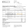 Switzerland UBS bank statement template in .xls and .pdf file format, Version 2