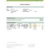 Tajikistan Alif Bank statement template in Excel and PDF format