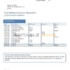 Turkmenistan Halkbank proof of address bank statement template in Word and PDF format, .doc and .pdf format