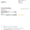 USA Bank of America bank statement template in Excel and PDF format (4 pages), version 3