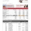 USA California Patelco Credit Union bank statement template in Excel and PDF format