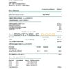 USA Commerce bank proof of address statement template in Word and PDF format