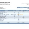 USA First Bank of Wiki easy to fill proof of address in Word and PDF format (.doc and .pdf)