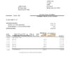 USA HSBC bank statement template in Excel and PDF format, 2 pages, version 2