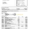USA Maryland Howard Business bank statement template, Word and PDF format (.doc and .pdf) (4 pages)