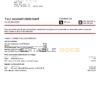 USA North Carolina BB&T Corp. bank account statement template in Word and PDF format