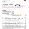 USA North Carolina BB&T Corp. bank statement template in Word and PDF format (2 pages)