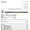 USA Ohio KeyBank bank statement template in Excel and PDF format