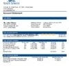 USA State Street Corporation bank statement template in Word and PDF format