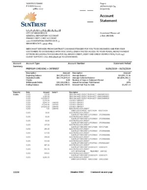 USA Editable Templates 6 USA SunTrust bank proof of address statement template in Word and PDF format, .doc format