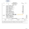 USA University of Southern Indiana account billing statement template in Word and PDF format