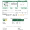 USA Waste Management bank statement template in Excel and PDF format