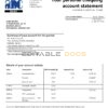 Uganda ABC Bank of Uganda proof of address bank statement template in Word and PDF format (.doc and .pdf)
