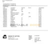 United Kingdom Bank of Aston bank statement template in Word and PDF format, good for address prove