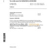 United Kingdom HM Revenue & Customs bank statement easy to fill template in Word and PDF format