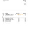 United Kingdom Monzo bank statement template in Excel and PDF format (3 pages)