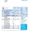 United Kingdom Nationwide bank statement template in .doc and .pdf format (5 pages)