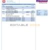 United Kingdom Nationwide bank statement template in .doc and .pdf format (5 pages)