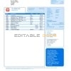 United Kingdom Nationwide bank statement template in Word and PDF file format