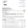United Kingdom Santander bank statement template in Word and PDF format (2 pages)