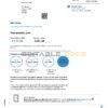 United Kingdom Standard Life proof of address pension statement in Excel and PDF (.xls and .pdf) format