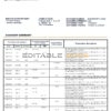 Uzbekistan Qishloq Qurilish Bank statement template in Word and PDF format