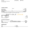 Venezuela BBVA bank proof of address statement template in Word and PDF format (.doc and .pdf)