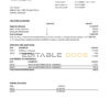 Venezuela BBVA bank statement easy to fill template in .xls and .pdf file format