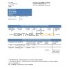 Yemen Gulf bank statement template, Word and PDF format (.doc and .pdf)