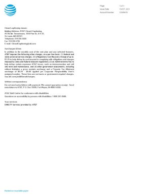 USA Editable Templates 14 USA AT&T invoice template in Word and PDF format, fully editable, 3 pages3