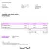 USA Accenture invoice template in Word and PDF format, fully editable