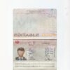 Authentic Austria PSD Passport Template