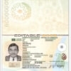 Authentic Azerbaijan PSD Passport Template