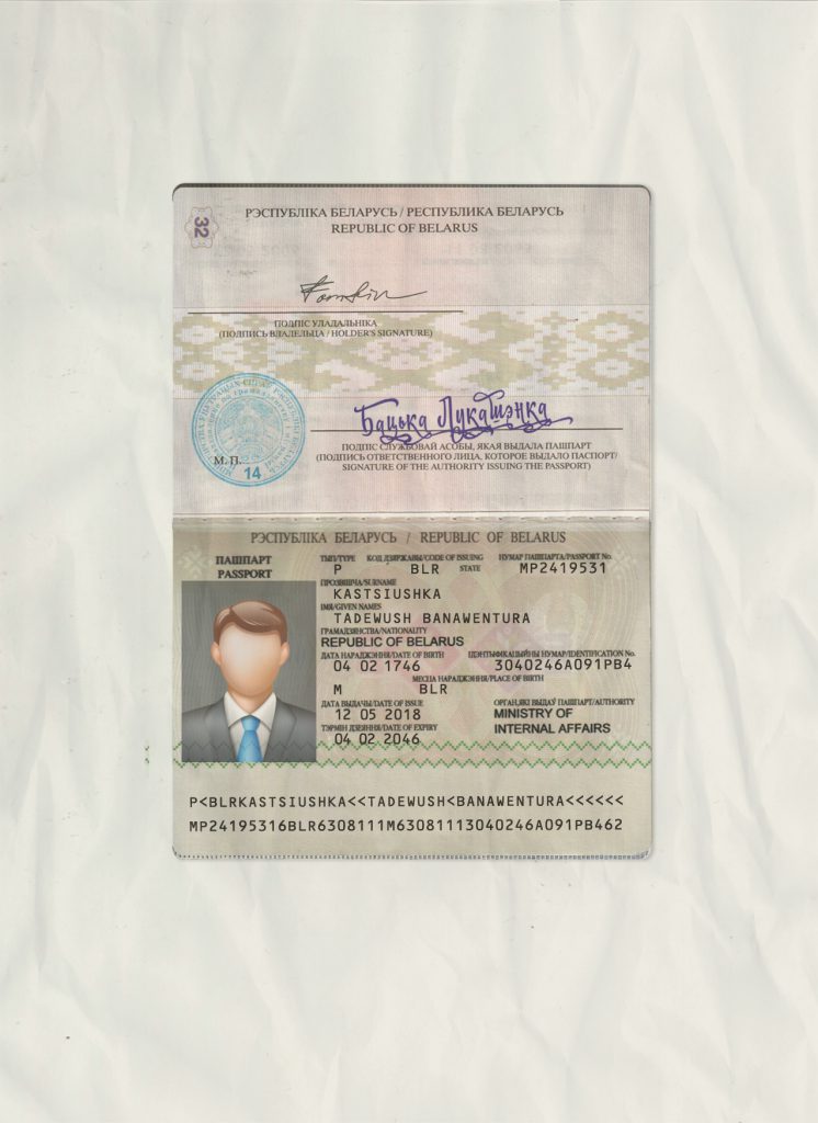 Authentic Belarus PSD Passport Template (2006 – 2020)