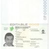 Authentic Burundi PSD Passport Template (2011-2019)