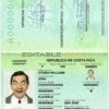 Authentic Costa Rica diplomatic PSD Passport Template