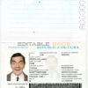 Authentic Cuba PSD Passport Template