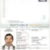 Authentic Haiti PSD Passport Template