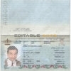 Authentic Jordan PSD Passport Template