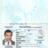 Authentic Kyrgyzstan PSD Passport Template