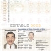 Authentic Malta PSD Passport Template