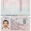 Authentic Moldova PSD Passport Template (2014 – present)