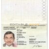 Authentic Namibia PSD Passport Template