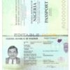 Authentic Nigeria PSD Passport Template (2019 – present)