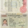 Authentic Paraguay PSD Passport Template