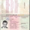 Authentic Poland PSD Passport Template (2011-2018)