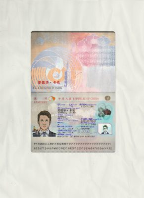 Authentic Taiwan PSD Passport Template
