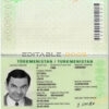 Authentic Turkmenistan PSD Passport Template
