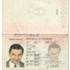 Authentic Ugand PSD Passport Template